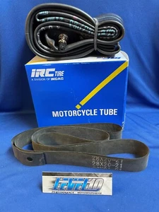 IRC Inner Tube Standard -2.75-21 / 3.00-21 / 90/90-21 / 100/80-21 + RIM STRIP - Foto 1 di 10