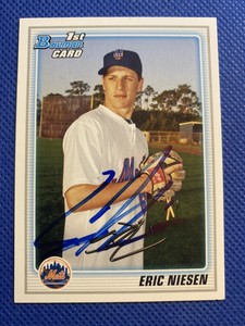 2010 Bowman Eric Niesen #BP32 RC Auto Signed Autograph Mets 