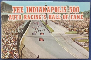 Vintage 1976 Indianapolis 500 Hall Of Fame Fold-Out Post Card       H - Picture 1 of 13