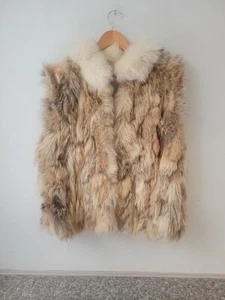Vintage Womens Large Fox Fur Vest - Picture 1 of 10