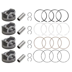 4 Sets Metal Engine Piston w/ Rings Kit Fit For Hyundai Sonata 2.4L 23410-2G500 - Picture 1 of 12