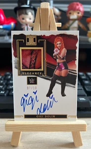 2023 Panini Impeccable WWE GOLD ELEGANCE PATCH AUTO GIGI DOLIN #EM-GGD - Picture 1 of 2