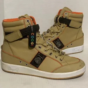 Coogi Turnschuhe Schuhe High Tops #CM 1103 Herren Größe 11 Farben Khaki zweimal getragen! - Bild 1 von 6