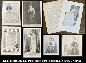 NELLIE MELBA Soprano Cantante Opera Lotto Antiche Foto & Stampa~Victor Victrola+ - Foto 1 di 13