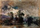 Dream-Art Oil Painting Landscape-With-A-Stormy-Sky-Theodore-Rousseau-Oil-Paintin