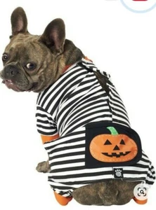 Petrageous Design Pumpkin Patch Striped Dog Pajamas Size Large - Picture 1 of 5
