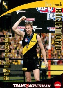 2019 RICHMOND TIGERS AFL Premiers Card TOM LYNCH Teamcoach - Picture 1 of 2