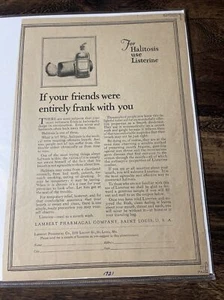 1921 Listerine Vintage 8x11 Magazine Advertisement Article - Picture 1 of 7