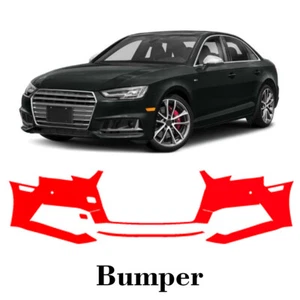 Front bumper PreCut PPF Paint Protection Film For Audi S4 2017-2019 - Picture 1 of 6