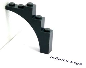 6 LEGO Dark Bluish Grey Arch 1 x 5 x 4 (2339 14395) - 6 Pieces - Foto 1 di 1