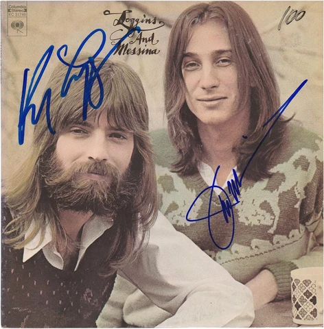 Kenny Loggins and Jim Messina Autographed Album BAS Cover