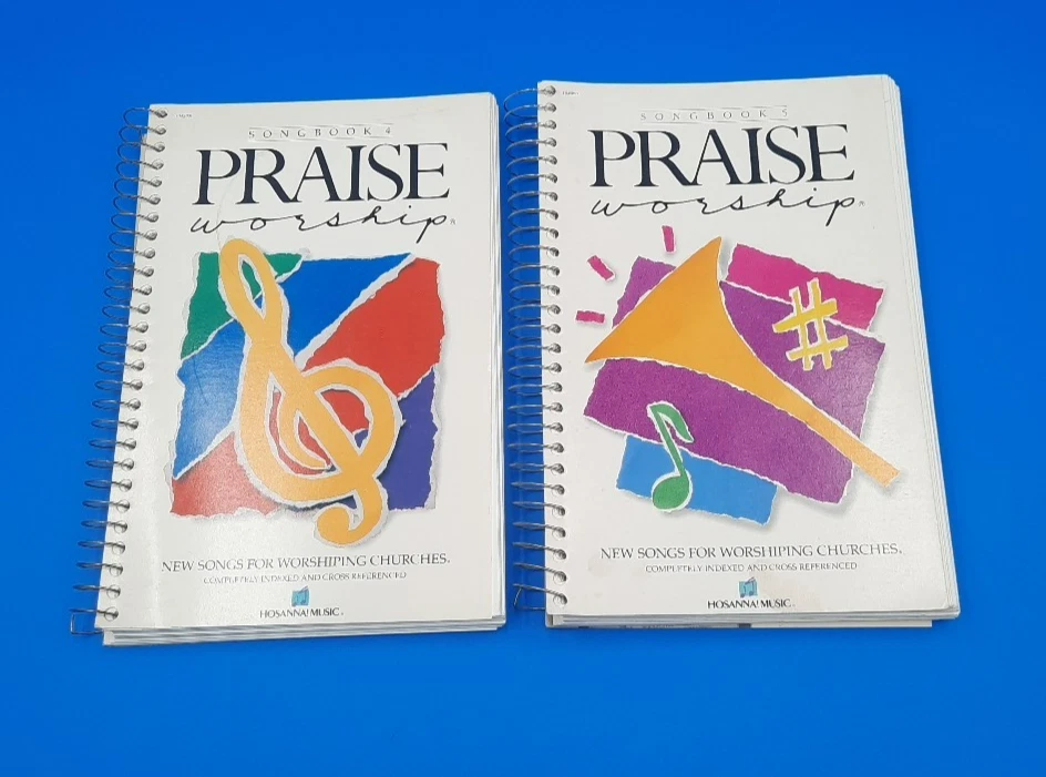 Hosanna Music Praise Worship Songbooks 4 & 5 Spiral-bound (2 Book Lot) VTG - Image 1 of 4