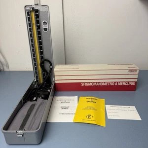 Sfigmomanometro a Mercurio Wimed con Scatola Originale Strumento medico Vintage - Foto 1 di 8