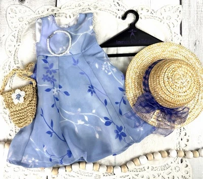 Retired American Girl of Today Pleasant Company Periwinkle Dress Hat 0004 - Image 1 of 4