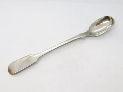 Victorian Sterling Silver Fiddle Thread Egg Spoon Antique 1875 London - Image 1 of 4