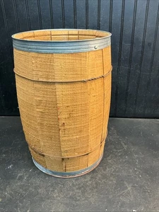 Vintage rustic vintage primitive nail keg barrel farm decor Lg Size 18 In tall - Picture 1 of 6