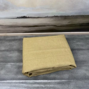 Pottery Barn Belgischer Flachs Leinen Vorhang Gardine 50”x96” Baumwolle Gefüttert Ernte Gold - Bild 1 von 7