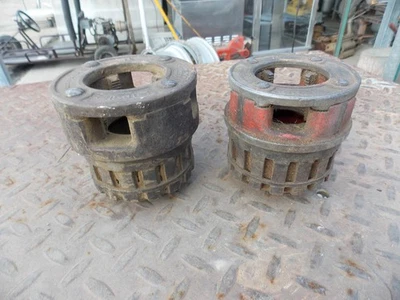 Enhebradora de tubos RIDGID 12R MUERE 1 1/4 con buenos dientes, 1 1/2 tiene dientes astillados Foto 1 de 4