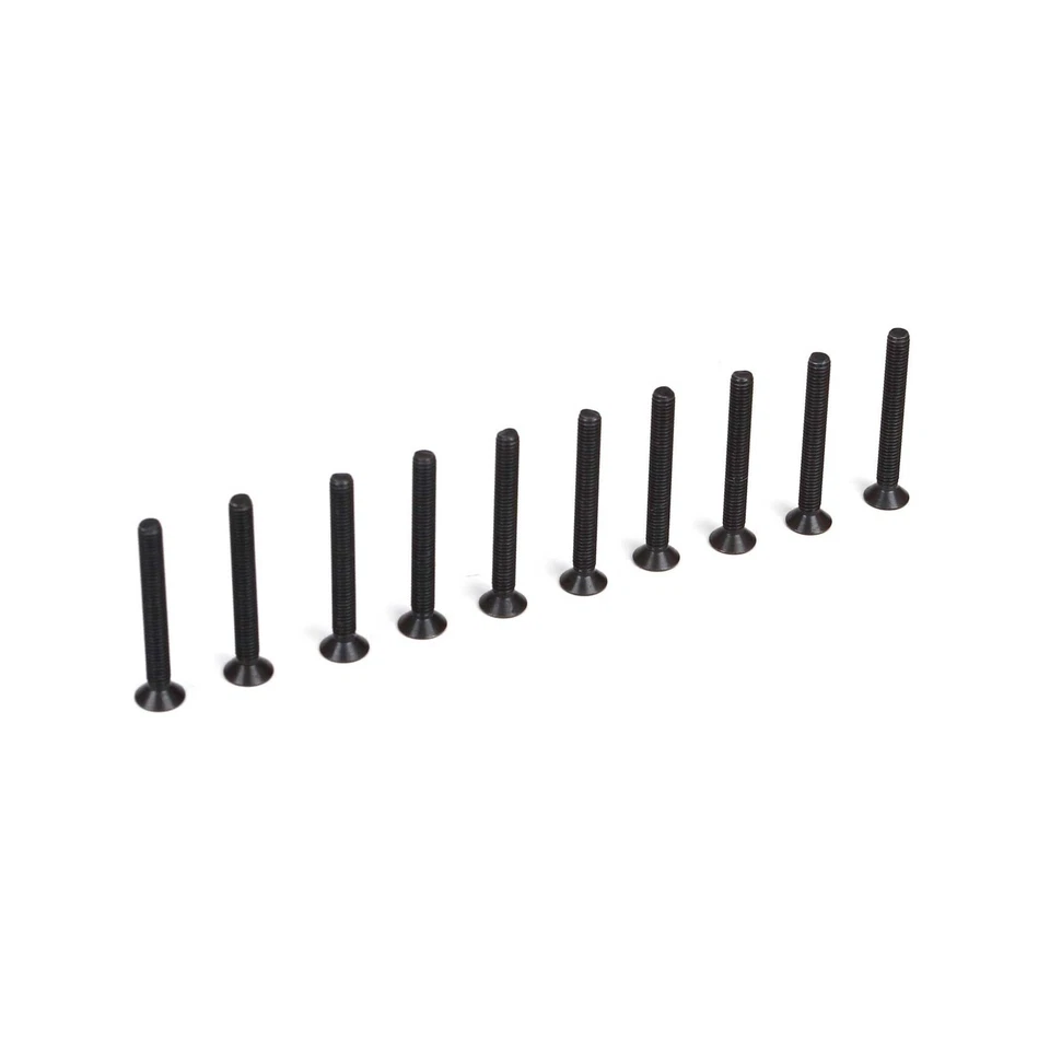 Team Losi Racing TLR235004 Flat Head Screws, M3 x 25mm (10) - Image 1 of 1