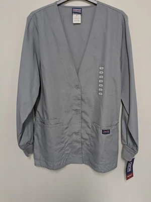 Cherokee #4301 Cardigan Style Warm-Up Jacket, Sz. XS. Color~Gray, NWT - Image 1 of 4