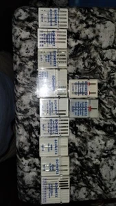"SCHMETZ" Assortment of 30 single sewing maching needles & 3 double needles NEW - Picture 1 of 6