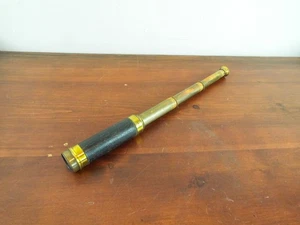 Antiguo telescopio francés de tres dibujos de latón de la Primera Guerra Mundial Mohrson 16X edición de oficial militar - Imagen 1 de 9