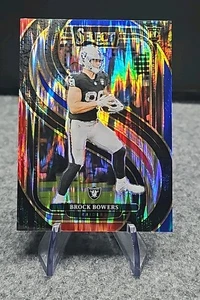 2024 Panini Select #118 Brock Bowers Rosso e Blu Shock Prizm - Foto 1 di 3