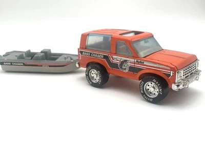 Винтажный Nylint Bronco Bass Chaser 8141 Сделано в Америке Metal Muscle Без Прицепа 80-е - Изображение 1 из 4