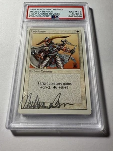 Holy Armor Revisado 1994 Autografiado PSA 8 Tarjetas PSA 9 Automático - Imagen 1 de 5