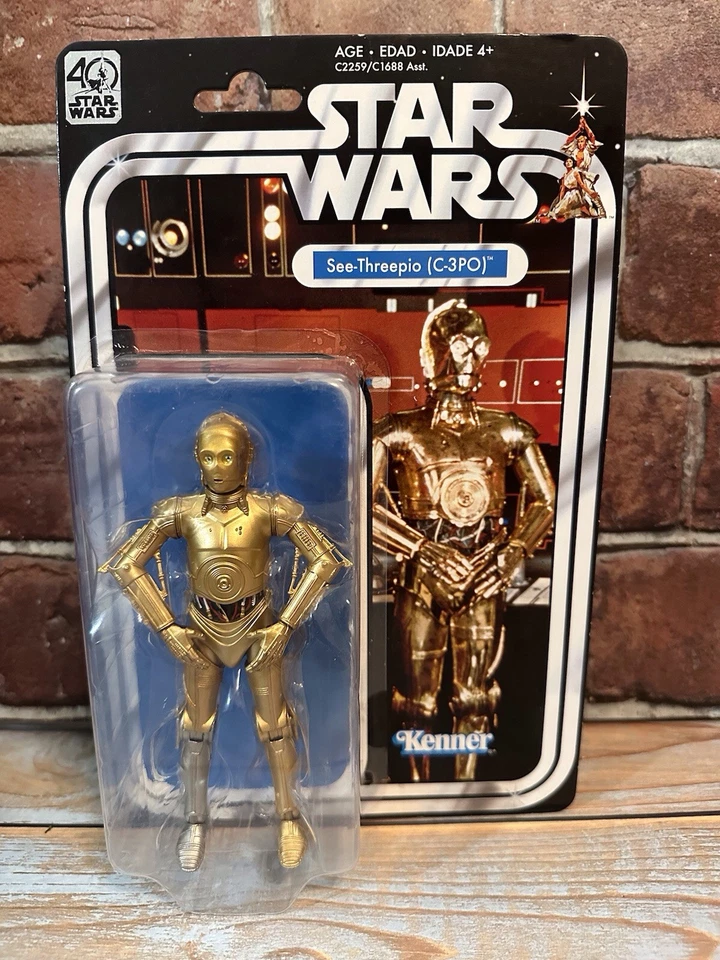Figura de acción Hasbro Star Wars The Black Series 40 aniversario (C-3PO) Foto 1 de 4