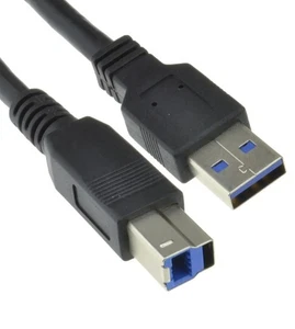 1.8m USB 3.0 SuperSpeed USB 3.0 Type A to Type B Black - Picture 1 of 3