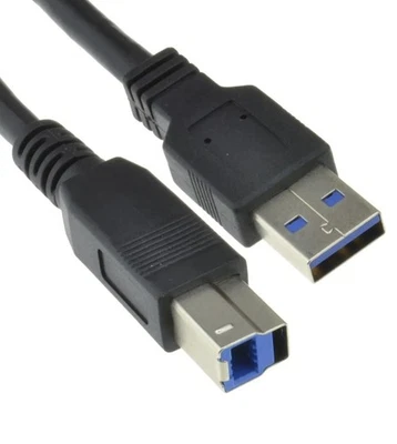 1.8m USB 3.0 SuperSpeed USB 3.0 Type A to Type B Black - Image 1 of 3