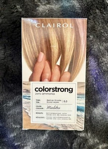 Clairol ColorStrong Permanent Hair Dye – 8.0 Medium Blonde Malibu No Ammonia NEW - Picture 1 of 13
