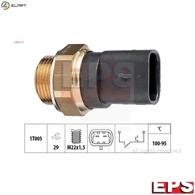 TEMPERATURE SWITCH RADIATOR FAN 1.850.117 FOR VAUXHALL TIGRA/Mk CORSA/VAN 1.0L - Image 1 of 4