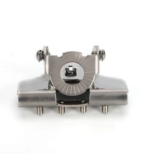 Stainless Steel Car Mobile Radio Antenna Mount Base Clip Trunk Lid Hatchback HLF - Zdjęcie 1 z 7
