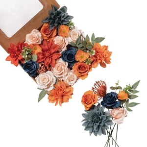 Rose Artificial Flowers Combo for DIY, Dusty Fake Rose Artificial Silk Flower... - Picture 1 of 7