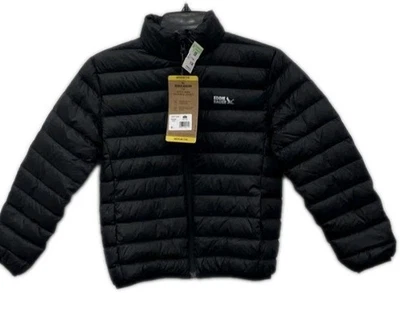 Chaqueta acolchada negra Eddie Bauer para niños talla M - Ligera aislada cremallera frontal... Foto 1 de 3