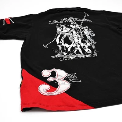 Camisa La Martina Para Hombre 2XL Negra Argentina Polo S/S Cresta Parche Bordado Foto 1 de 4