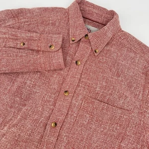 The Territory Ahead Herren Gr. Small Langarm Button Down Hemd rot gewebt - Bild 1 von 8