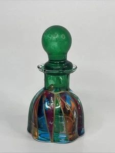 Mini perfume bottle With Glass Stopper Colorful Green Red Orange Bottle - Picture 1 of 7