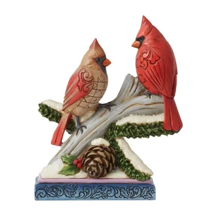 Jim Shore Heartwood Creek Cardinals on Snowy Branch Figurine 6013132 - Picture 1 of 5