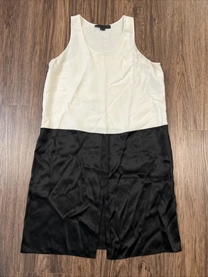 Vestido Alexander Wang Crema/Negro Sin Mangas EE. UU. Talla 10 Foto 1 de 4