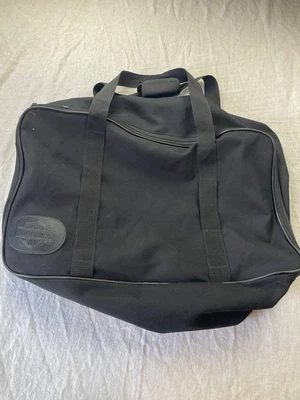 Harley-Davidson Touring Bag Black Soft Motorcycle Luggage Zipper Canvas Duffle - Image 1 of 4