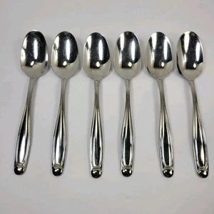 Oneida Alexandria Set 6 Cucchiaini Posate Acciaio Inox Lucido 18/0 Fuori Produzione - Foto 1 di 8