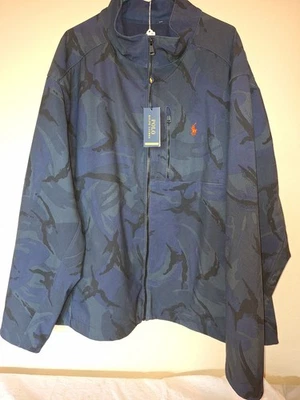 New Men's Polo Blue Camo Jacket Classic Size 3xl - Image 1 of 3