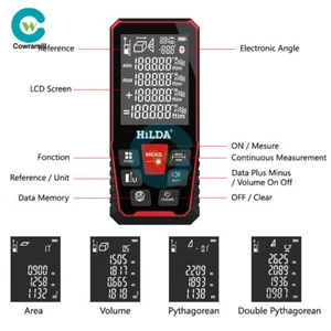 100M 120M Digital Laser Distance Meter Range Finder Measure HighAccuracy Measure - Photo 1/13