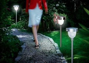 LED Solarlampe Bewegungsmelder Gartenlampe Solarleuchte Asinara Gartenstrahler - Bild 1 von 3