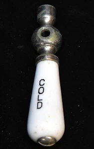 VINTAGE CERAMIC BATHROOM KITCHEN COLD WATER FAUCET HANDLE ARCHITECTURAL SALVAGE - Picture 1 of 5