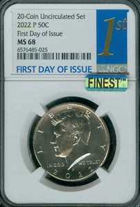 2022 P KENNEDY HALF DOLLAR NGC MS68 PQ FDI MAC FINEST REGISTRY MAC SPOTLESS * - Picture 1 of 2
