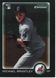 Michael Brantley 2010 Bowman Chrome Baseball Card #204 Rookie